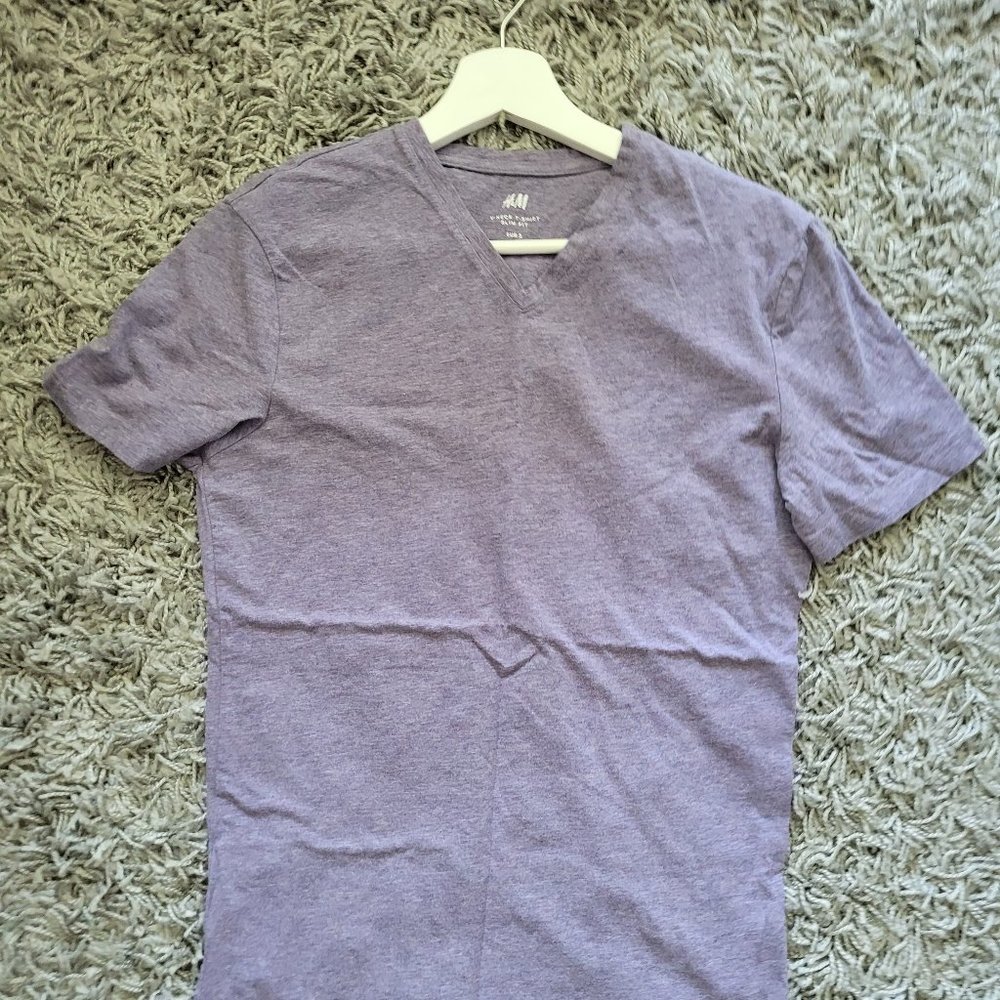 Lavender short sleeve shirt (H&M, Medium)